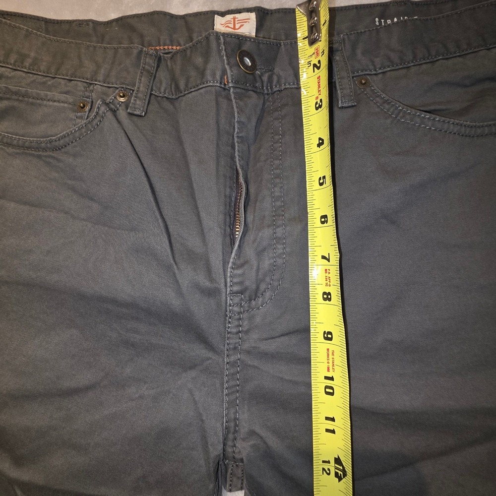 Dockers Mens Straight Fit Chinos Pants Gray Size 38x32 Cotton Casual Comfort - Picture 7 of 9